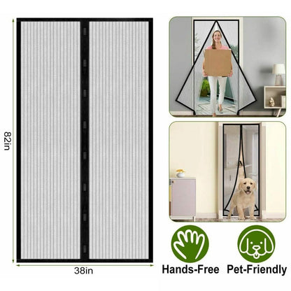 Magnetic Screen Door Hand-Free Mosquito Screen Door Net DailySale