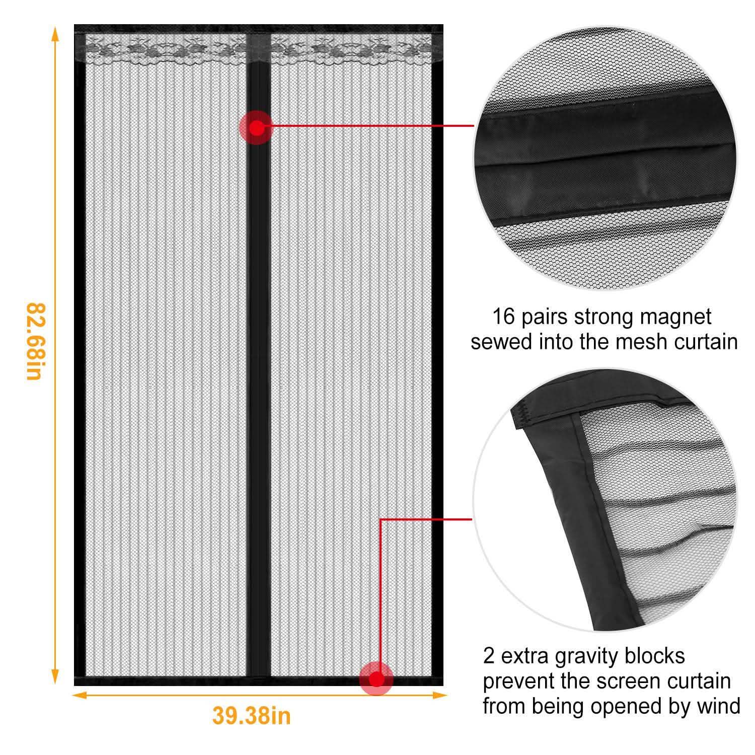 Magnetic Screen Door Hands-free Fly Mesh Door Curtain DailySale