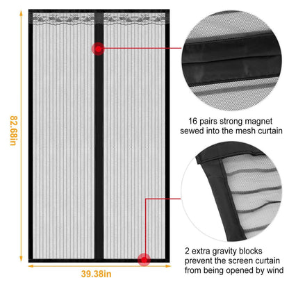 Magnetic Screen Door Hands-free Fly Mesh Door Curtain DailySale