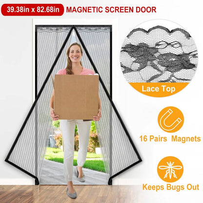 Magnetic Screen Door Hands-free Fly Mesh Door Curtain DailySale