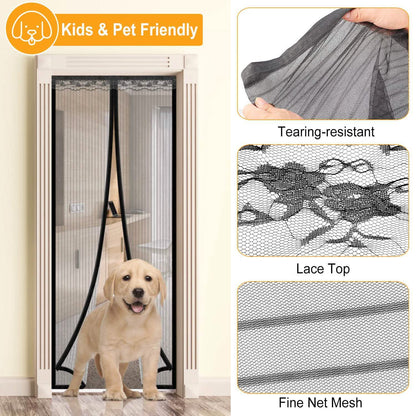 Magnetic Screen Door Hands-free Fly Mesh Door Curtain DailySale