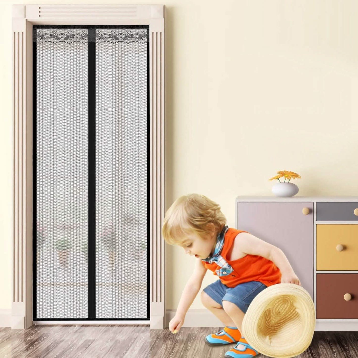 Magnetic Screen Door Hands-free Fly Mesh Door Curtain DailySale