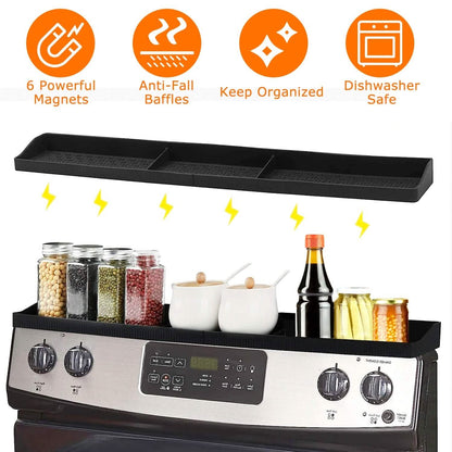 Magnetic Stove Top Shelf Silicone Non-Slip Organizer DailySale