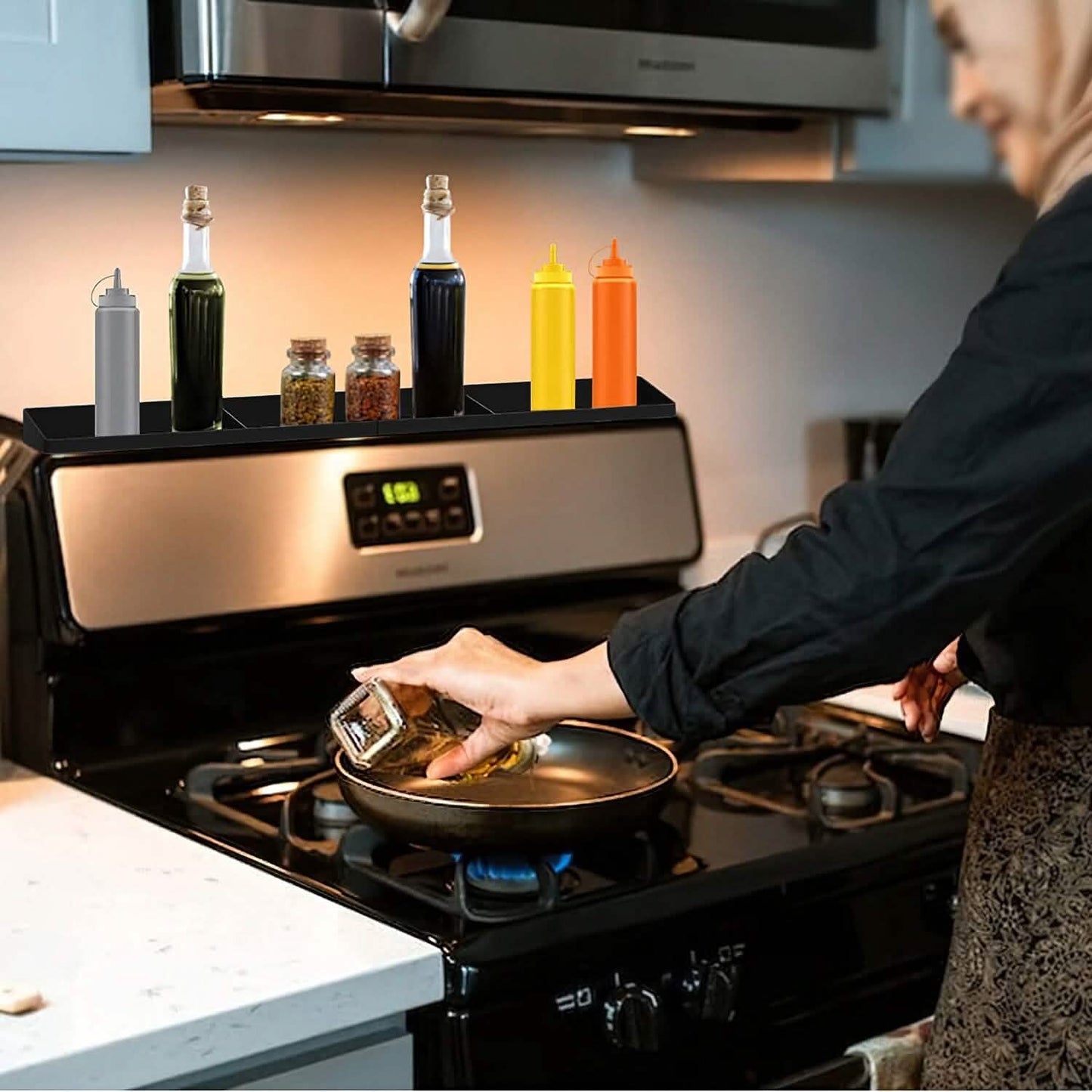 Magnetic Stove Top Shelf Silicone Non-Slip Organizer DailySale