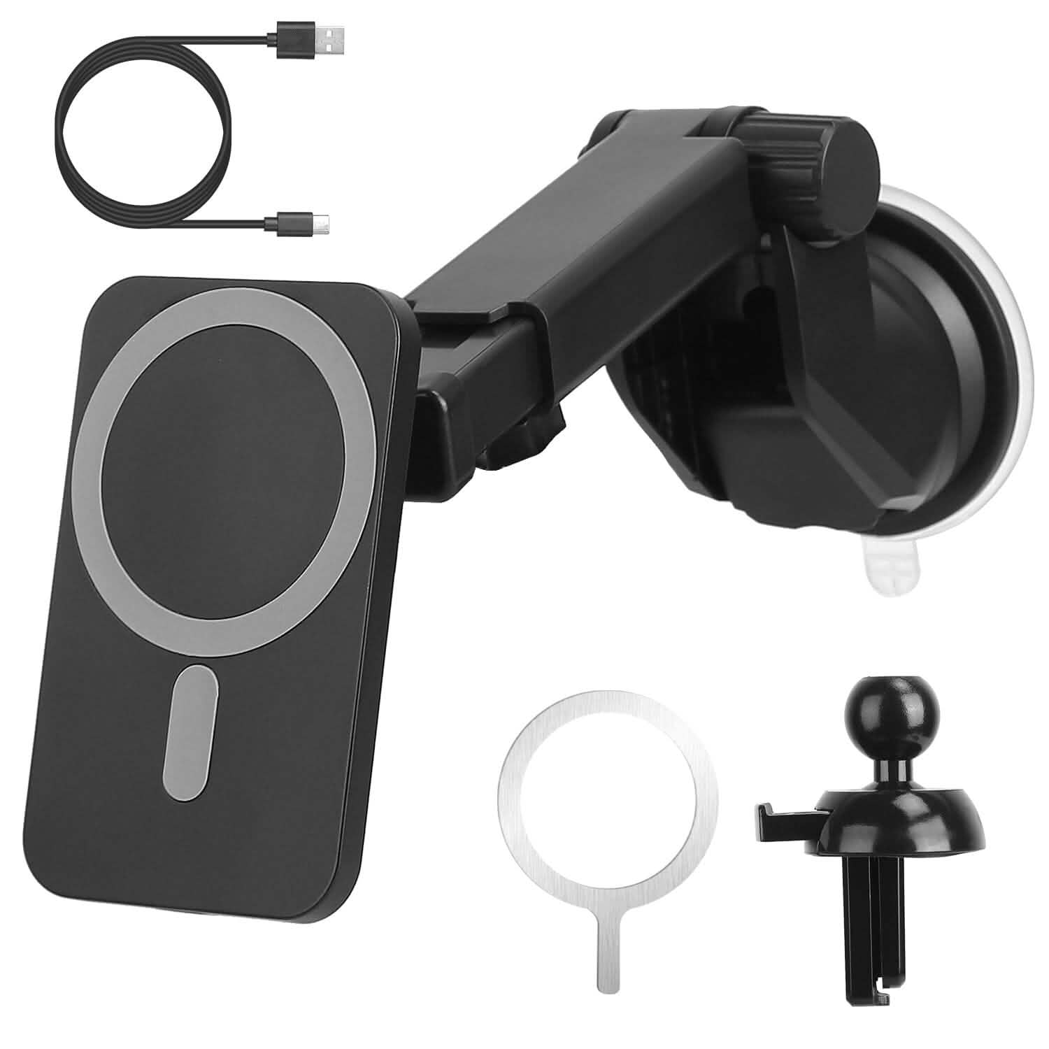 Magnetic Wireless Charger MagSafe Car Phone Mount Air Vent Holder DailySale