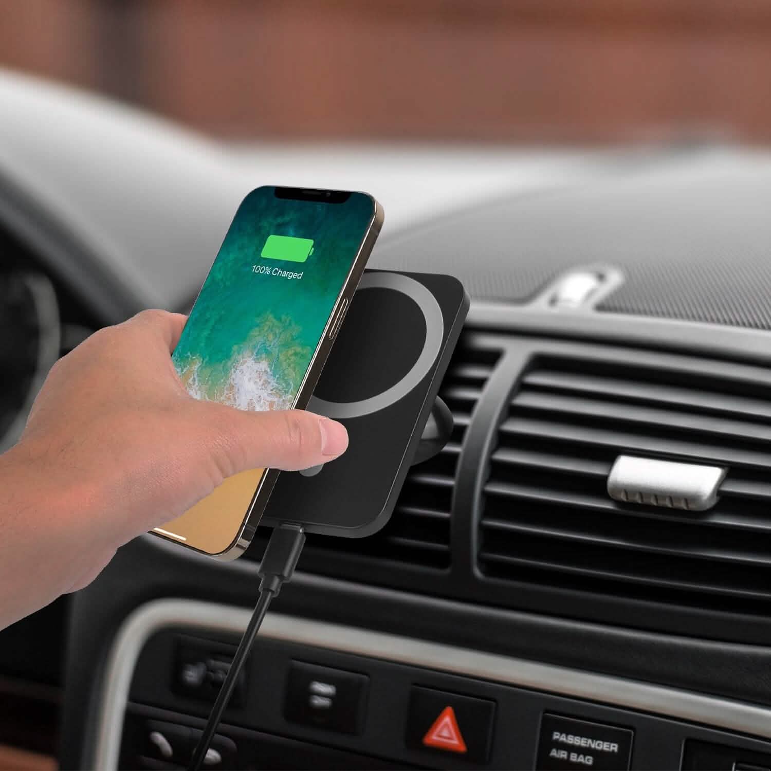 Magnetic Wireless Charger MagSafe Car Phone Mount Air Vent Holder DailySale