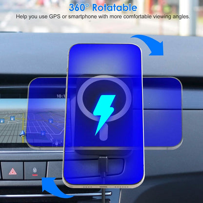 Magnetic Wireless Charger MagSafe Car Phone Mount Air Vent Holder DailySale