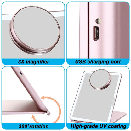 Magnifier USB Charging LED Makeup Mirrors DailySale