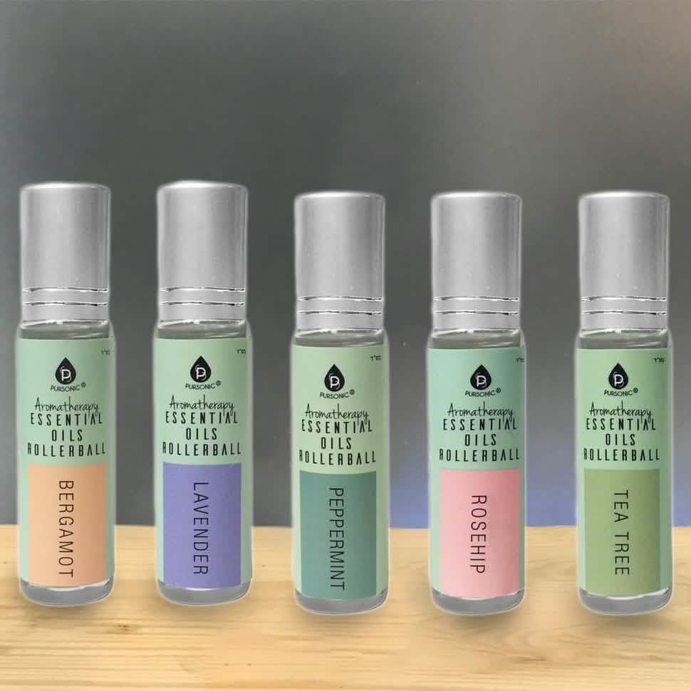 5-Pack: Pursonic Aromatherapy Essential Oils Rollerball DailySale