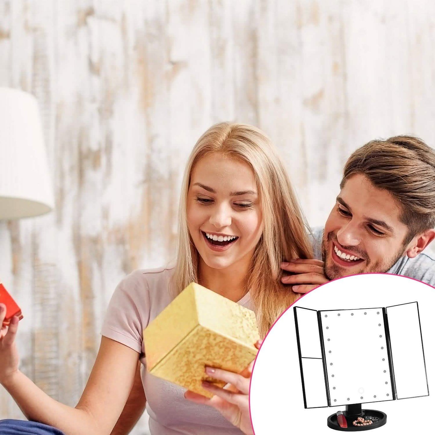 Make Up Mirror with 22 LED Lights DailySale