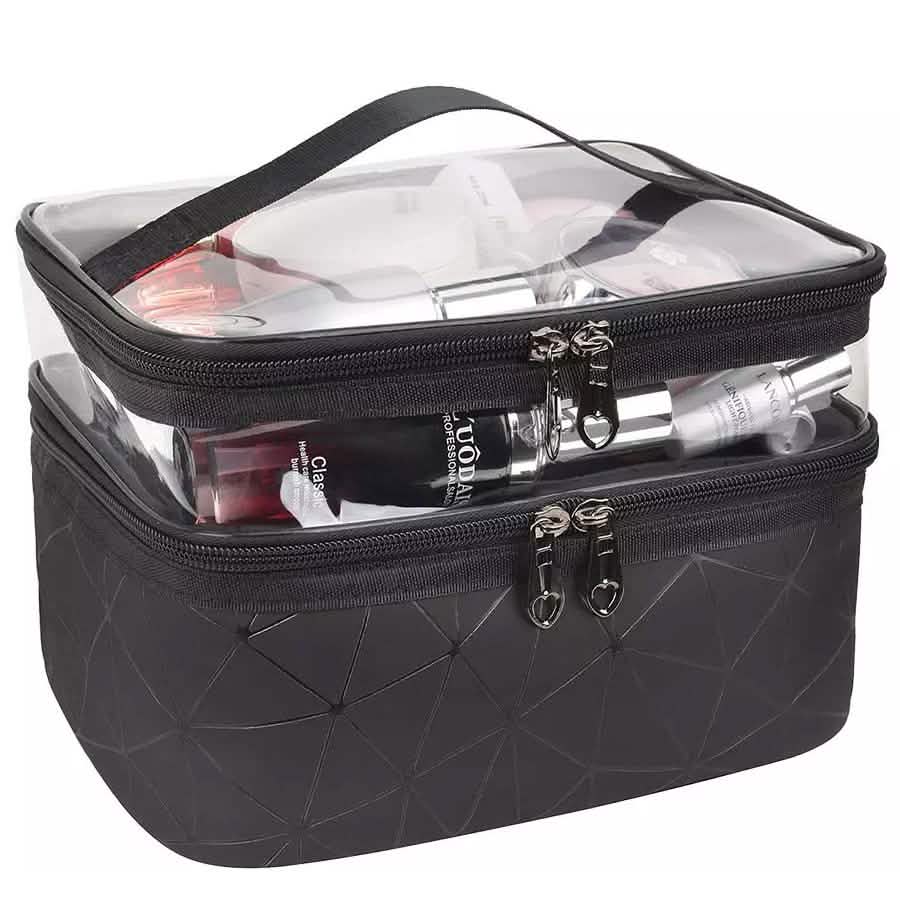 Makeup Bags Double layer Travel Cosmetic Cases DailySale