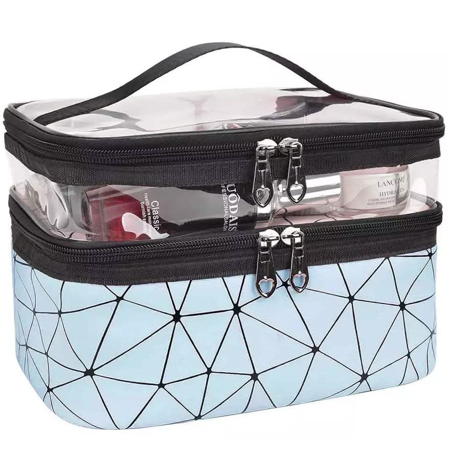 Makeup Bags Double layer Travel Cosmetic Cases DailySale