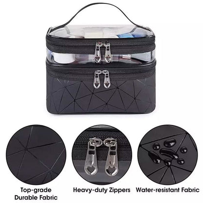 Makeup Bags Double layer Travel Cosmetic Cases DailySale