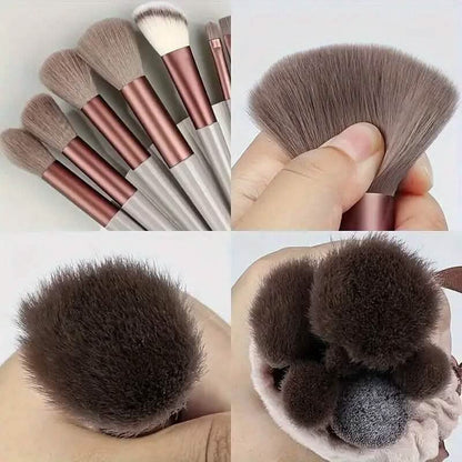 13-Piece: Professional Soft Fluffy Makeup Brush Set with Bag Case DailySale