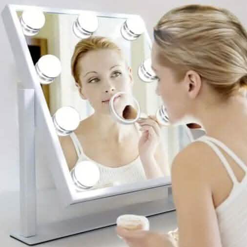 Makeup Mirror with 9 Bulbs, Adjustable Brightness and Smart Touch Control DailySale