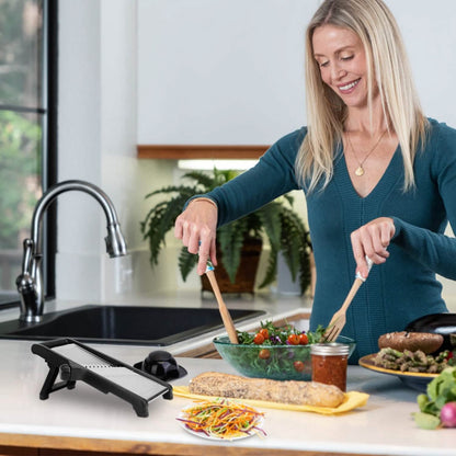 Mandoline Stainless Steel Food Slicer with 5 Adjustable Blades DailySale