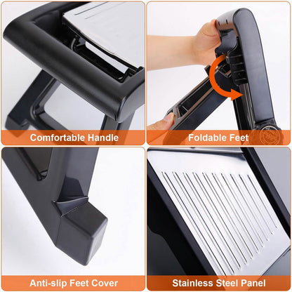 Mandoline Stainless Steel Food Slicer with 5 Adjustable Blades DailySale