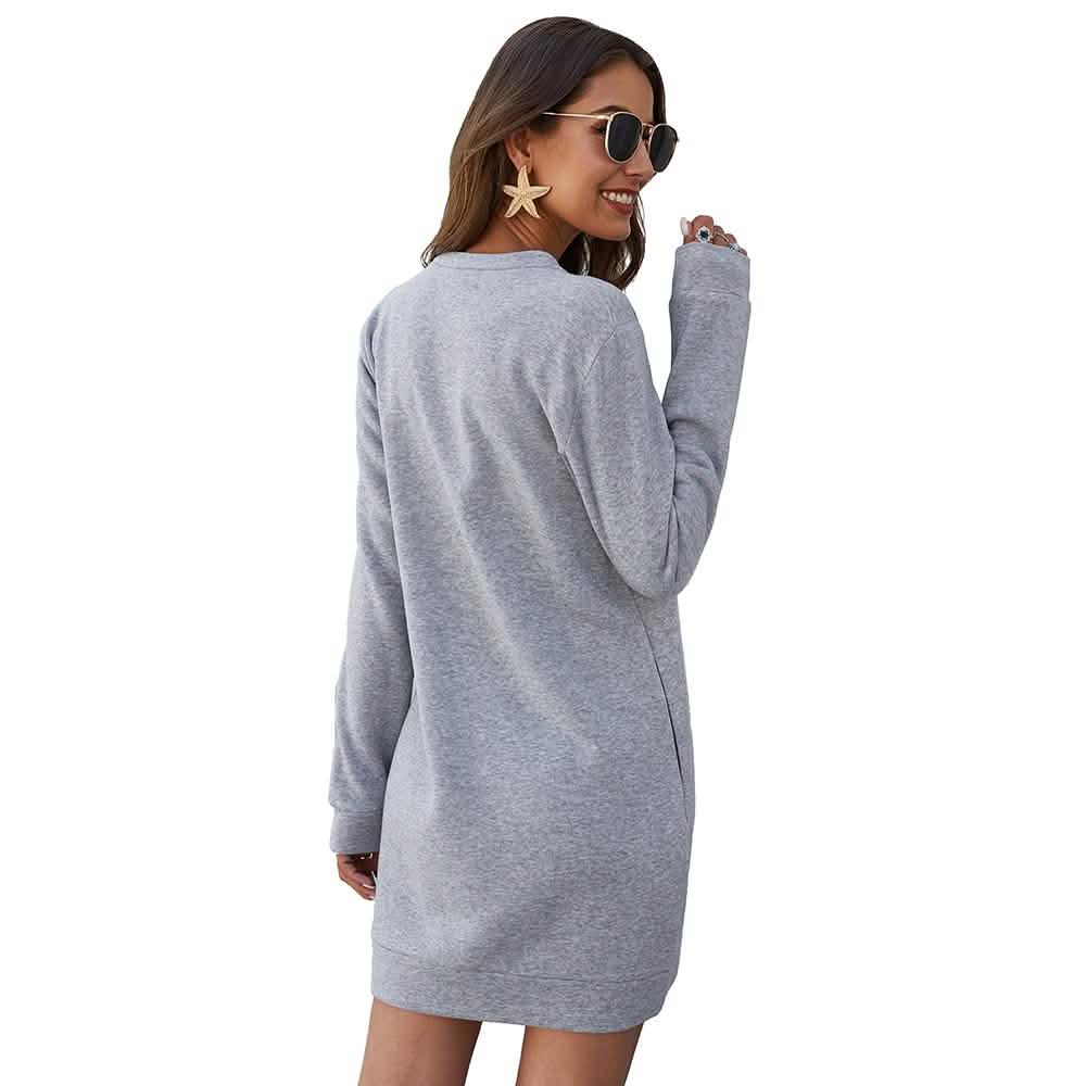 Marble Knit Mini Sweatshirt Dress DailySale