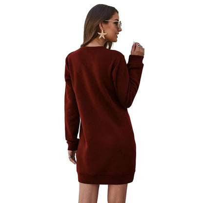 Marble Knit Mini Sweatshirt Dress DailySale