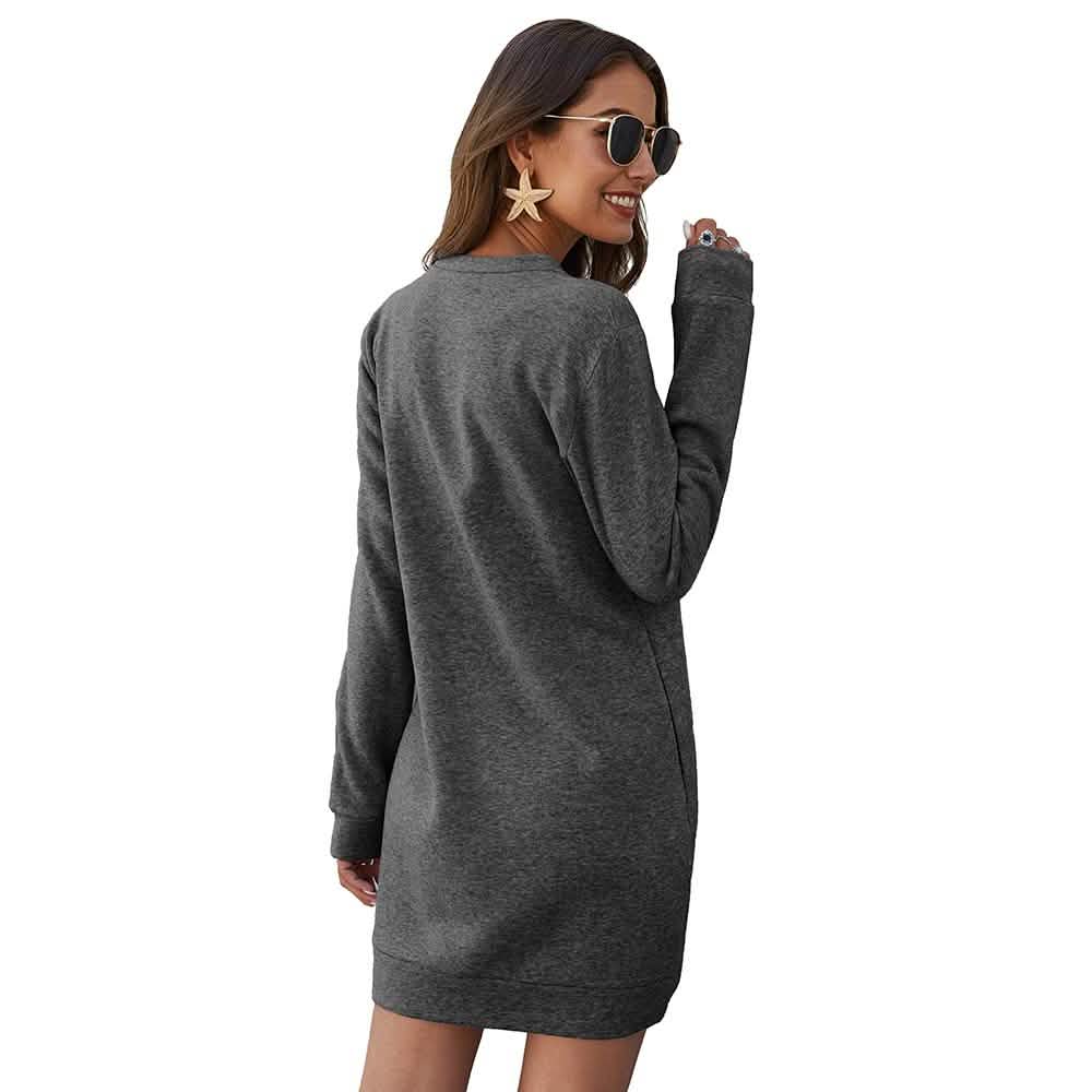 Marble Knit Mini Sweatshirt Dress DailySale