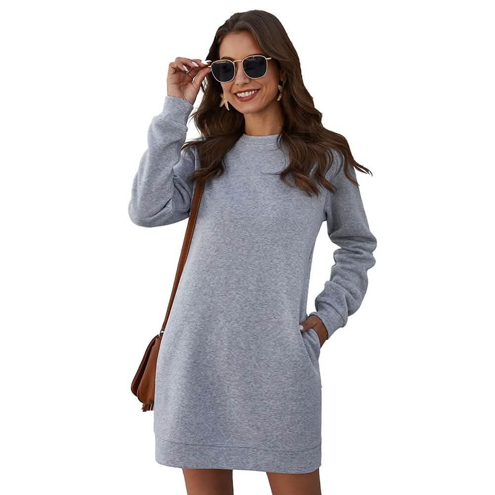 Marble Knit Mini Sweatshirt Dress DailySale