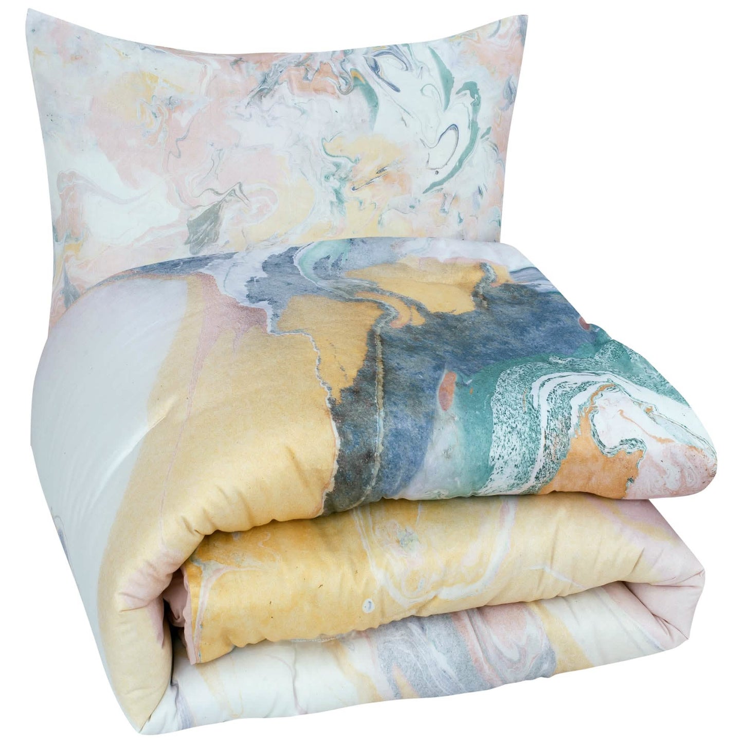 Marble Reversible Comforter Set DailySale