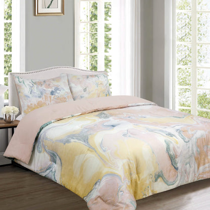 Marble Reversible Comforter Set DailySale