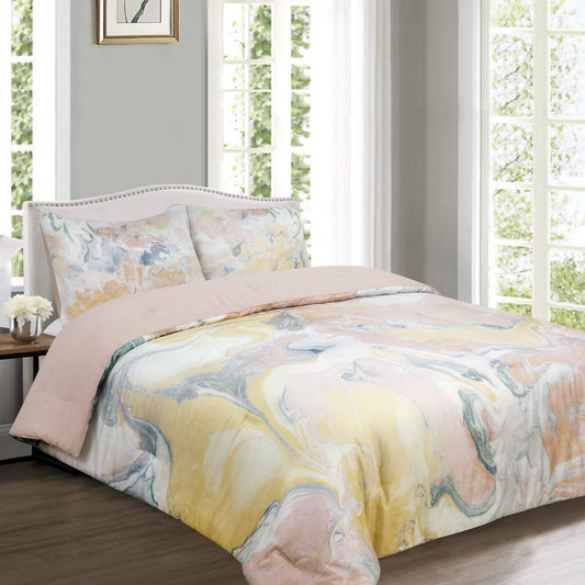Marble Reversible Comforter Set DailySale