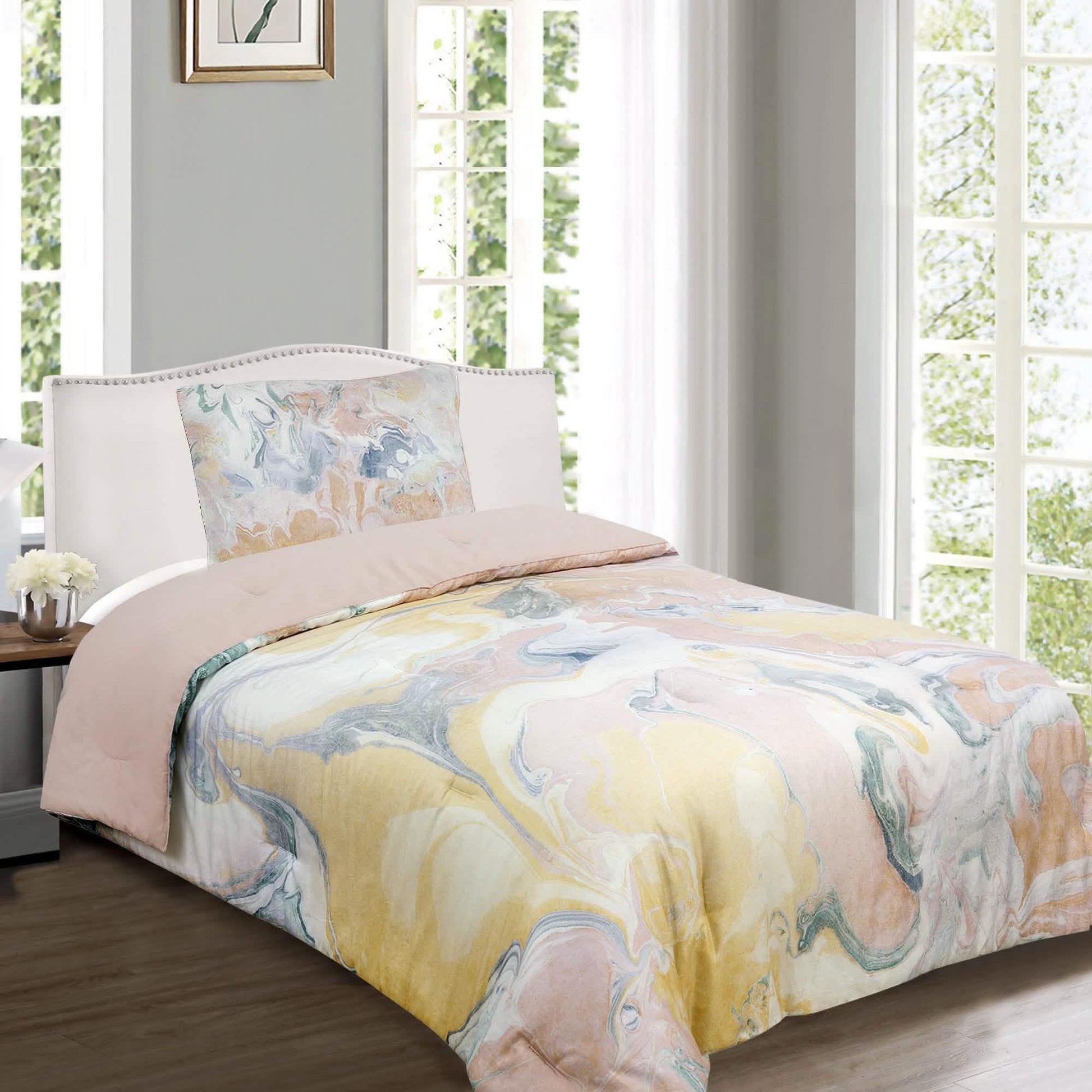 Marble Reversible Comforter Set DailySale