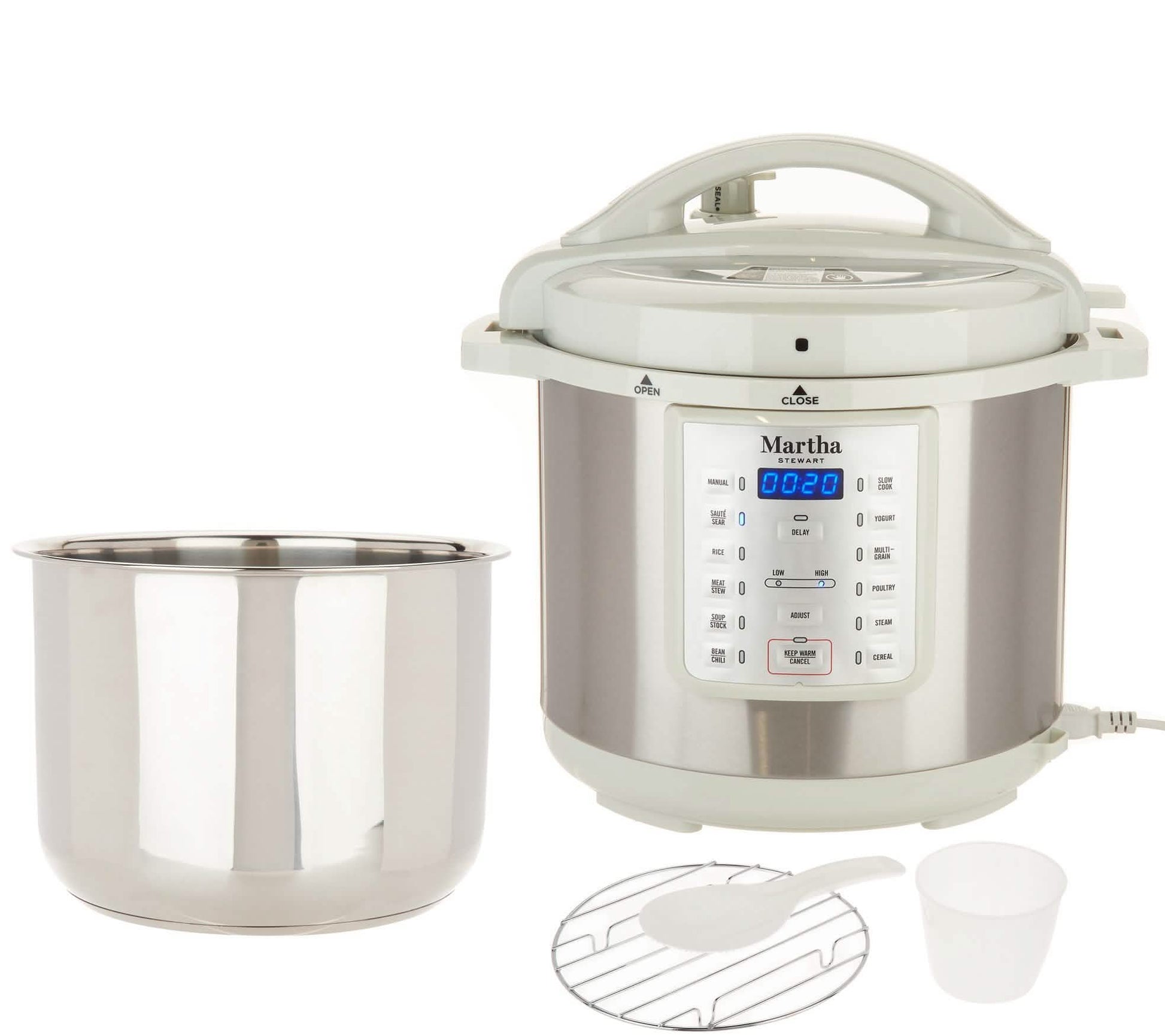 Martha Stewart 8-qt 7-in-1 Digital Stainless Steel Pressure Cooker DailySale