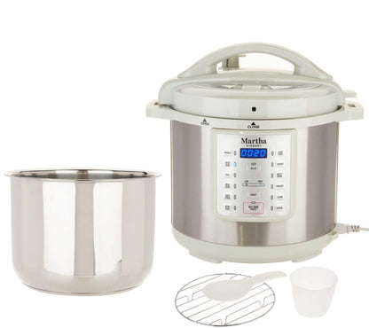Martha Stewart 8-qt 7-in-1 Digital Stainless Steel Pressure Cooker DailySale