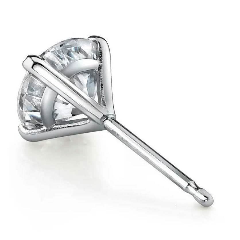 Martini 6.00 Ct D Vs1 Round Lab Created Diamond Earrings 4 Prong 14 K White Gold DailySale