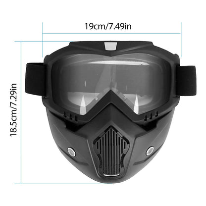 Mask Riding Goggle with Adjustable Non-slip Trip Mouth Filter DailySale