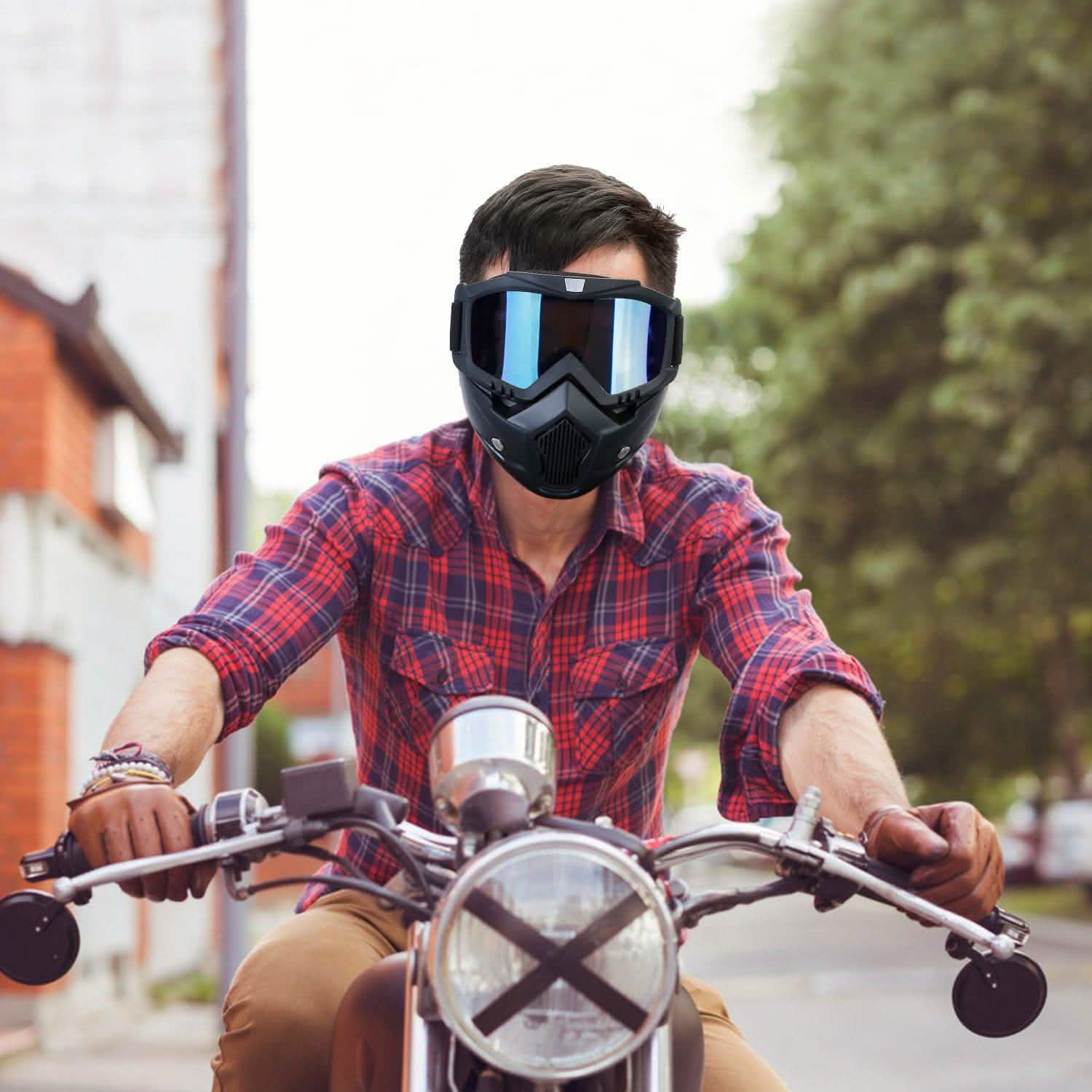 Mask Riding Goggle with Adjustable Non-slip Trip Mouth Filter DailySale
