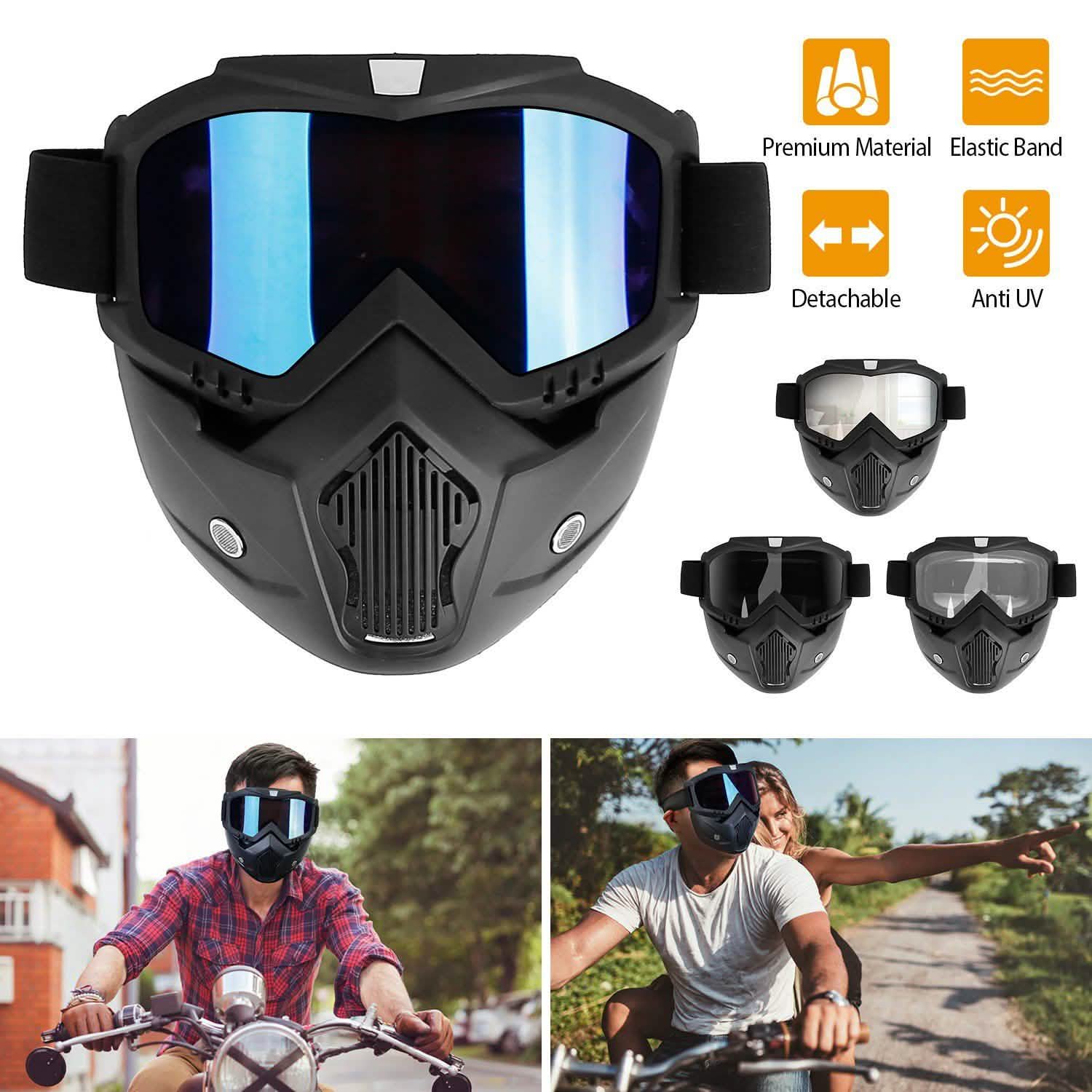 Mask Riding Goggle with Adjustable Non-slip Trip Mouth Filter DailySale