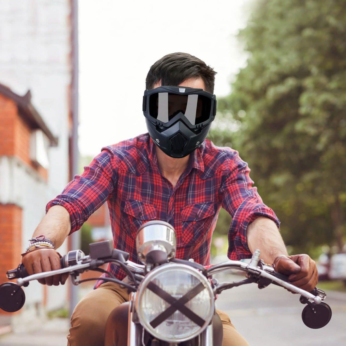 Mask Riding Goggle with Adjustable Non-slip Trip Mouth Filter DailySale