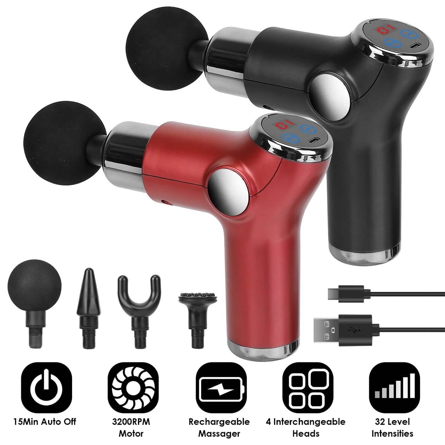 Massage Gun Deep Tissue Fascia Massager DailySale