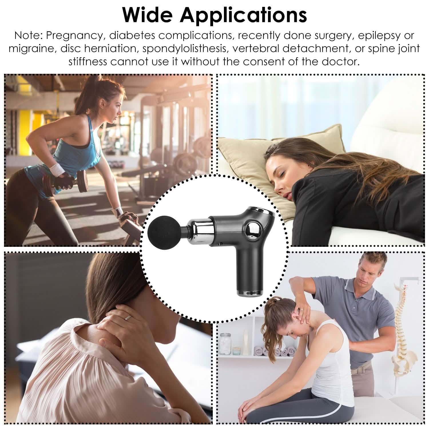 Massage Gun Deep Tissue Fascia Massager DailySale