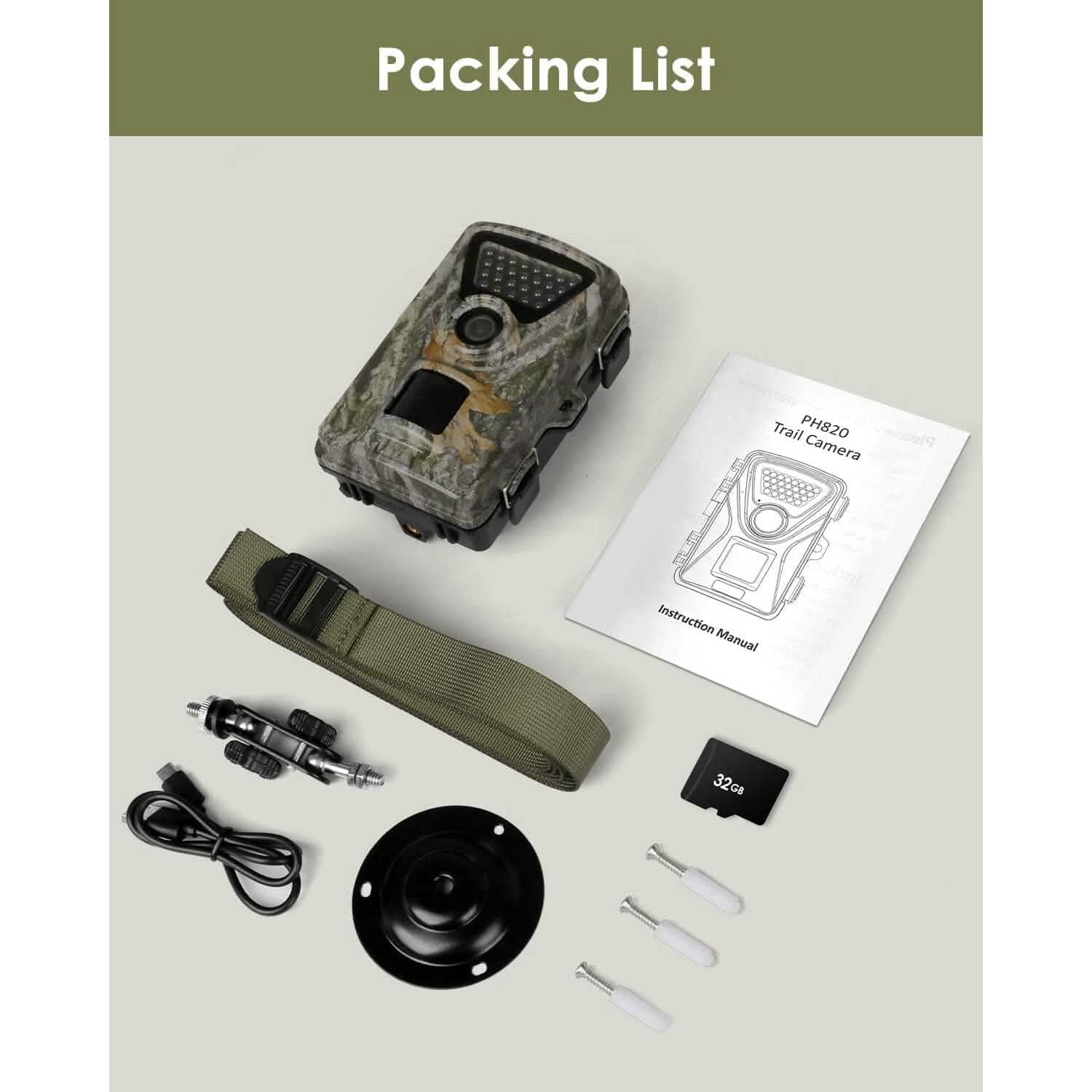 MAXDONE Trail Camera Hunting Camera Game (Refurbished) DailySale