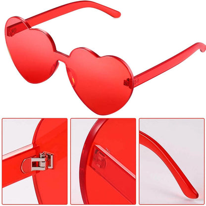 Maxdot Heart Shape Sunglasses Party Sunglasses DailySale