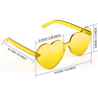 Maxdot Heart Shape Sunglasses Party Sunglasses DailySale