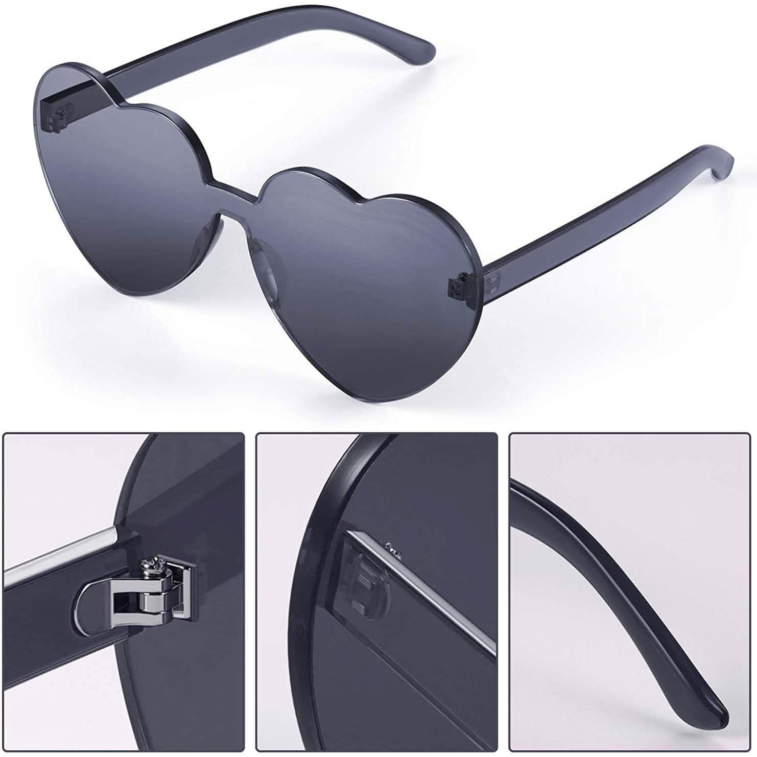 Maxdot Heart Shape Sunglasses Party Sunglasses DailySale