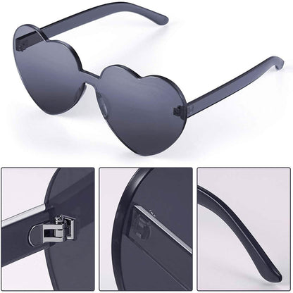 Maxdot Heart Shape Sunglasses Party Sunglasses DailySale