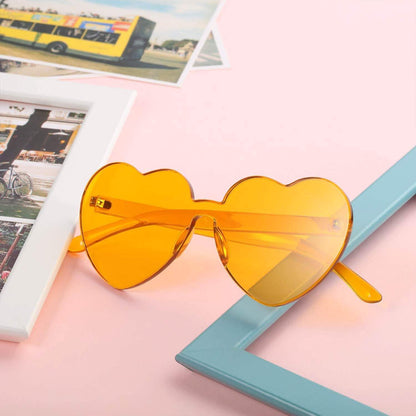 Maxdot Heart Shape Sunglasses Party Sunglasses DailySale