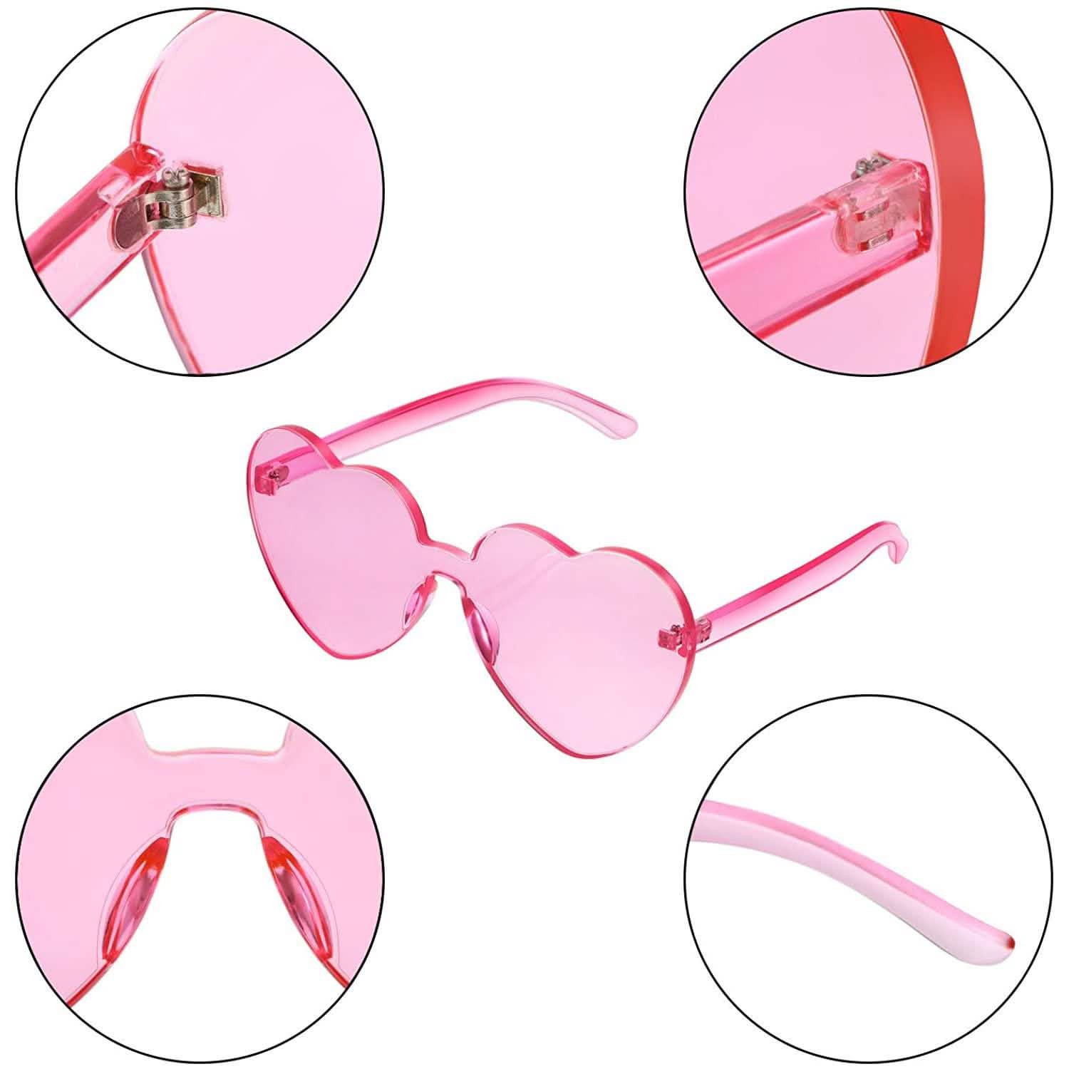 Maxdot Heart Shape Sunglasses Party Sunglasses DailySale