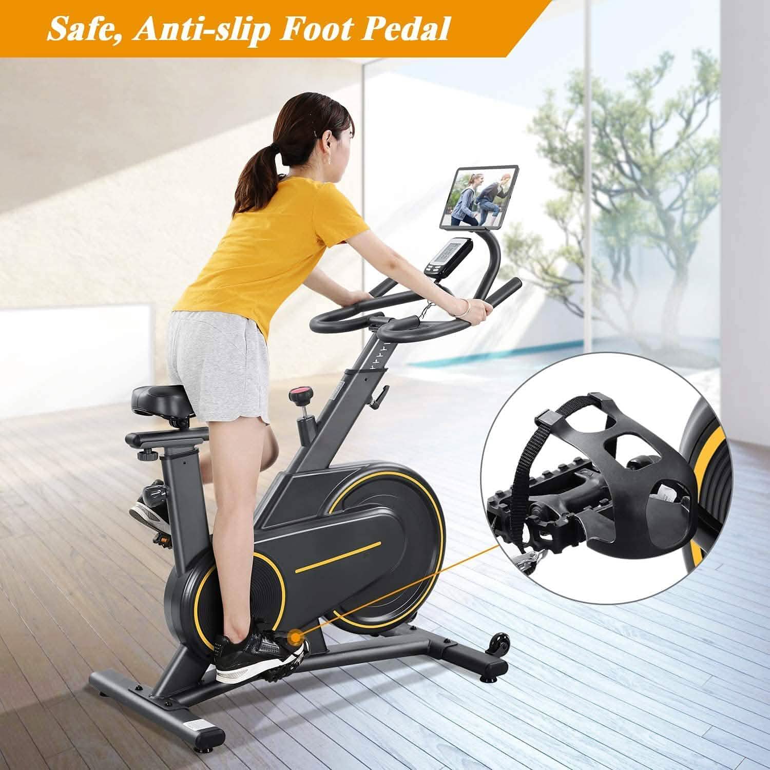 MaxKare Stationary Upright Exercise Bike DailySale