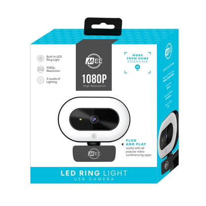 MEE audio CL8A 1080P Live Webcam With Led Ring Light DailySale