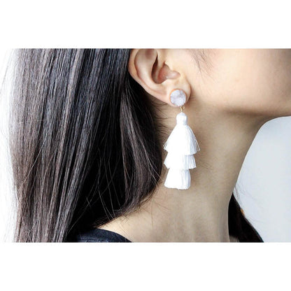 Me&Hz Colorful Layered Tassel Earrings DailySale