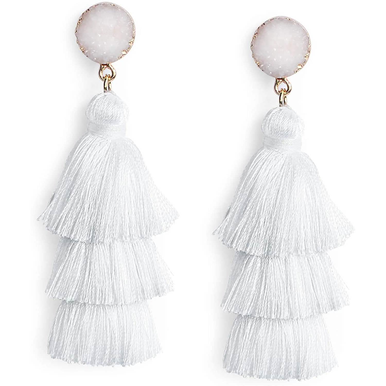 Me&Hz Colorful Layered Tassel Earrings DailySale