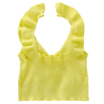 Meihuida Women's Sleeveless V Neck Crop Tops DailySale